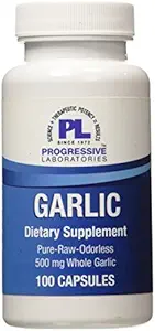 Valkosipuli täydentää, 100 Count by Progressive Labs
