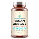 AMANDEAN Vegaani Omega 3 täydennysosa. Premium Fish Oil Vaihtoehto. Algae DHA & EPA. Carragenan Free Softgels. Algal Essential Fatty Acids. Kasvipohjainen sydän, aivot, silmät, iho, immuunituki. (60ct)