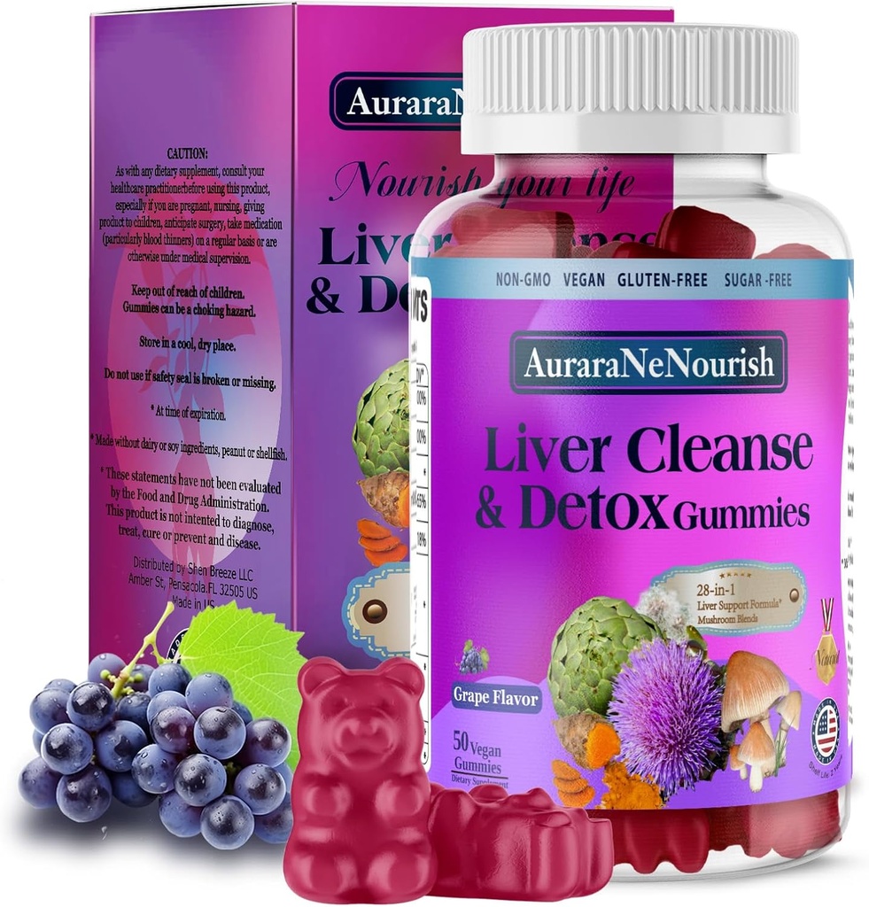 Maksa Supplement Gummies, 28-in-1 Maksa Detox w/Milk Thistle Silymarin, Artisokka, TUDCA, High Potency Liver Health Formula dose for your Liver Cleanse Detox Repair Renew & Support