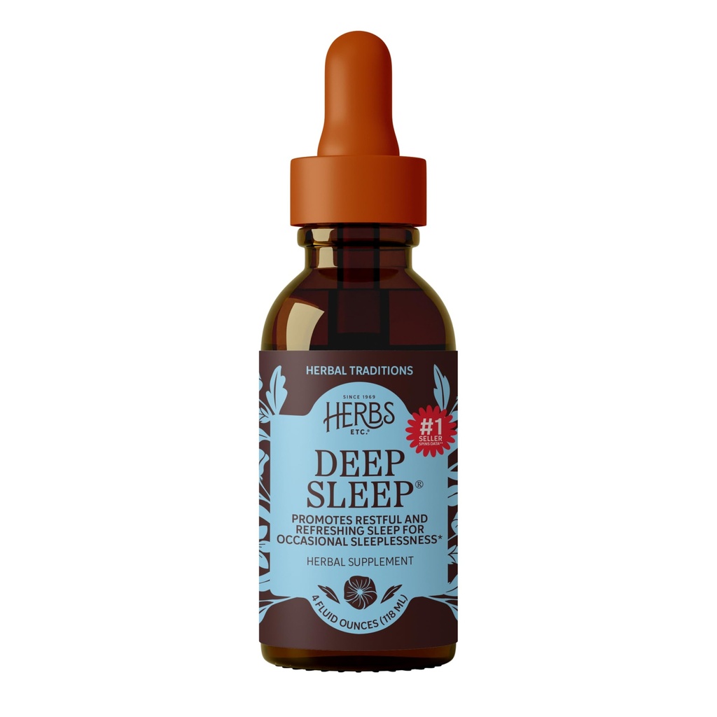 Yrtit Etc. Deep Sleep Classic Liquid Extract - Herbal Supplement for Natural & Gentle Sleep Support - Levokas Sleep Supplement with Passionflower, Kamomilla & Lemon Balm - 4 fl oz (157 tarjoilua)