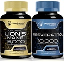 WELLNESS LABSRX Resveratrol kapselit 10000 - Lions Mane lisäkapselit