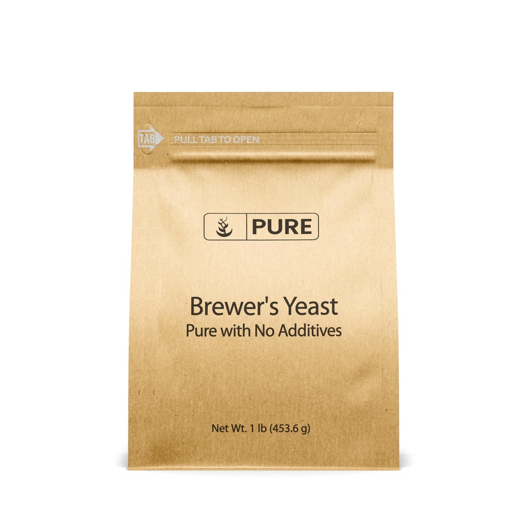 Puhdas Alkuperäinen ainesosat Brewer's Hiiva (1 lb) Aina puhdas, Ei täyteaineita tai lisäaineita, ei GMO