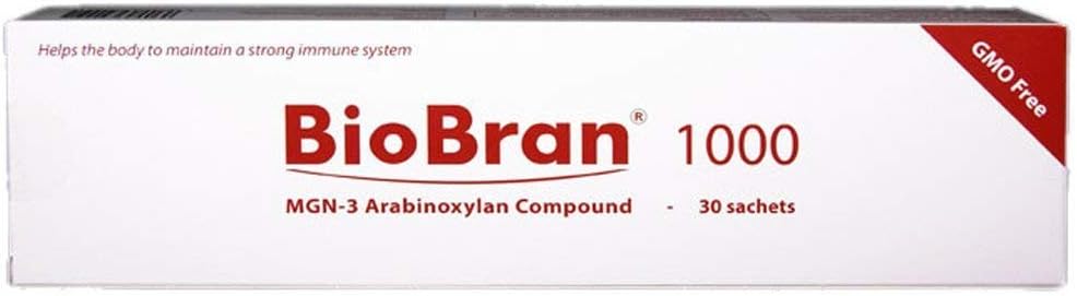 BioBran MGN-3 - Erittäin tehokas immuunijärjestelmän Booster, alkaen Breaking Down Rice Bran kanssa Enzymes alkaen Shitake Mushroom (1000 mg, 30 Sachets) Valmistettu Japanissa, Ilmainen DHL Express Shipping Worldwide