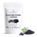 Cosmic Element 100% Pure Black Seed Powder Capsules Organic - Vegan Nigella Sativa 450 mg Musta Cumin Siemenet per Serving - 60 kapselia