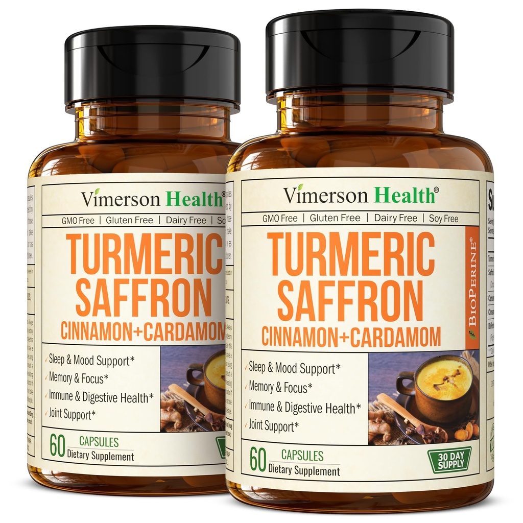 Saffron Lisäravinteet ...89mg Saffron Extract ja 1000mg tumeric Blend ... Turmeerinen lisäravinteet...