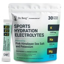 Tri Berg Sports Hydration Electrolytes Powder w/More Salt (Pink Himalayan) - 30 Keto Electrolytes Powder Packets w/a Delicious Salty Raspberry & Lemon Flavor - Sisältää 1000 mg kaliumia