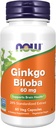 NYT elintarvikkeiden lisäravinteet, Ginkgo Biloba 60 mg, 24% Standardoitu uute, ei-GMO-projekti todennettu, 60 Veg kapselia