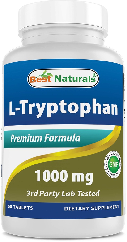 Best Naturals L-Tryptofaani 1000 mg 60 tablettia