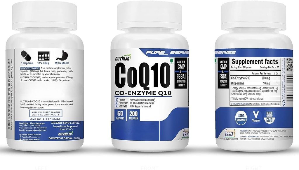 COENZYME Q10 (COQ10) 50MG - (120 kapselia)