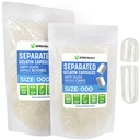 XPRS Nutra Separated Capsules Size 000-1000 Count Clear Large Empty Gelatin Capsules Separated in Bags - Premium Clear Empty 000 Pills för DIY Supplement Filling
