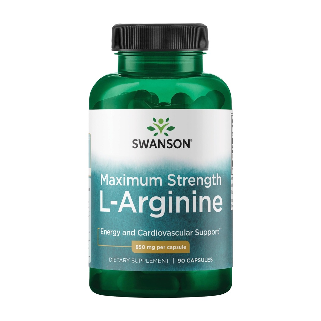 Swanson Amino Acid Super-Strength L-Arginine 850 Milligram 90 kapslar