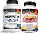 BioSchwartz Korkea imeytyminen Magnesium Glycinate 500 mg kapselit (2 kuukauden tarjonta) Plus B-vitamiinikompleksi C-vitamiini (2 kuukauden tarjonta)