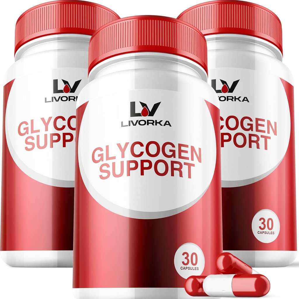 3 Pack - Glycogen Support, Glycogen Control Advanced Formula, Glycogen Kapselit, Glycogen Korjata Tehokas Ainesosat, 30 kapselia per pullo 90 päivää