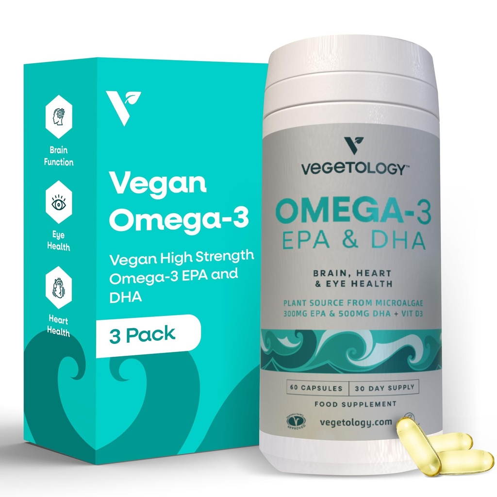 Vegaani Omega 3 Täydennysosa 