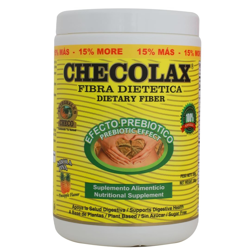 Vår kostfiber lindrar förstoppning naturligt, stöder reglering, uppblåst lättnad och tarmhälsa, sockerfri, icke-GMO, växtbaserad - Essential Fiber Boost, ananas (10,5 oz)