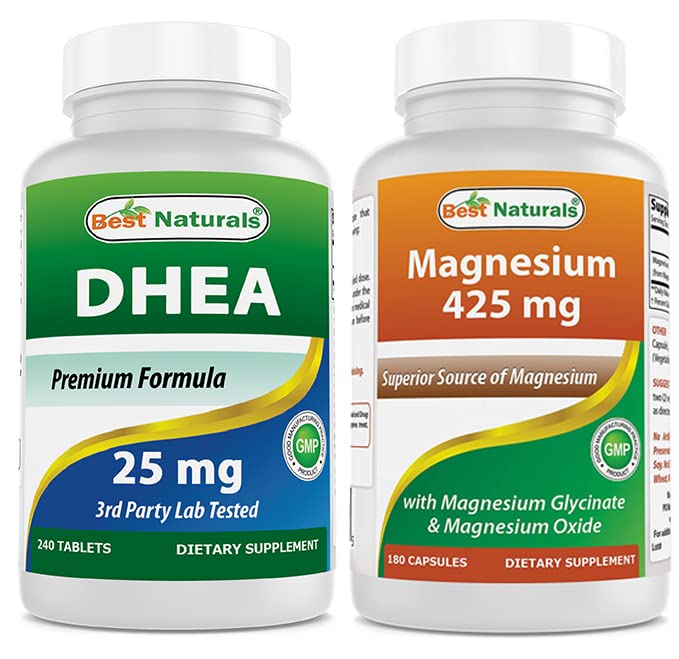 Best Naturals DHEA 100 mg & Magnesium Glycinate 425 mg