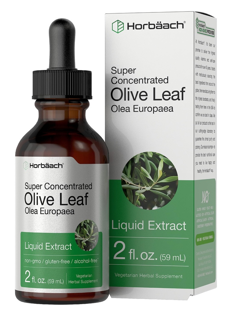 Horbäach Olive Leaf Extract Liquid ... 2 fl oz...