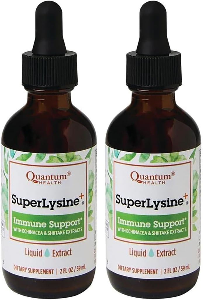 Quantum Super Lysine+ Liquid Extract 2 fl oz (59 ml) Liquid (Pakkaus 2)