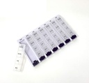 Weekly AM / PM Pill Box Portable Travel Prescription & Medication Pill Case Organizer av P & P MEDICAL SURGICAL (7-dagars / 4-Times-A-Day) med flyttbara kompartement och Moisture-Proof Design