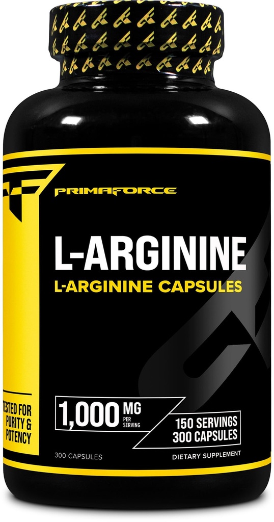 Primaforce L-arginiini (300 kapselia, 150 tarjoilua / 1000 mg L-arginiini per serving)