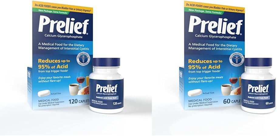 PreLIEF Acid Reducer Caplets Ravintolisä, 120 ja 60