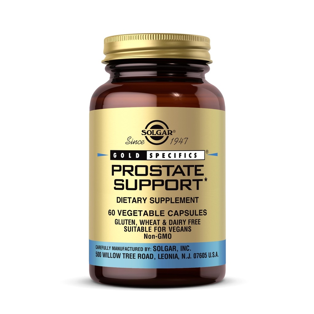 Solgar Prostate Support - 60 kasviskapselia - ei-GMO, Vegaani, Gluteeniton & Dairy Free - 30 tarjoilua