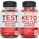 Atlantis Nutrition Testosteroni Booster 60 Gummies + Keto Apple Siideri Viinietikka 60 Gummies