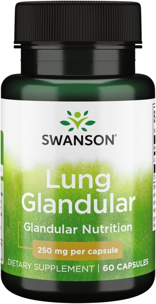 Swanson Raw Lung Glandular 250 Milligrammaa 60 kapselia