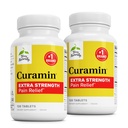 Terry Naturally Curamin Extra Strength - Curcumin & Boswellia for Healthy Circulation Support - Turmeric Supplement to Aid Joints, Muscle Health & Endorphin Production - 120 tabletter (Pack of 2)