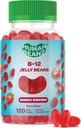 Metylerad vitamin B12, Jelly Bean Gummies för vuxna, hjärnhälsa och energibooster, hälsosamt hår, hud och naglar, näringsvegetariska kosttillskott, 120 Jelly Beans