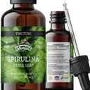 Spirulina Tincture, Organic Spirulina Extract (Arthrospira Platensis) Herbal Supplement, Non-GMO i Cold-Pressed Organic Vegetable Glycerin, 700 mg, 2 oz (60 ml)