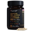 Quercetin Sinkki C-vitamiini D-vitamiini Bromelain Elderberry - Keuhko-Immuunin tuki täydentää Aikuiset kanssa Artemisin, Sea Moss, Echinacea, Allergia Relief 120
