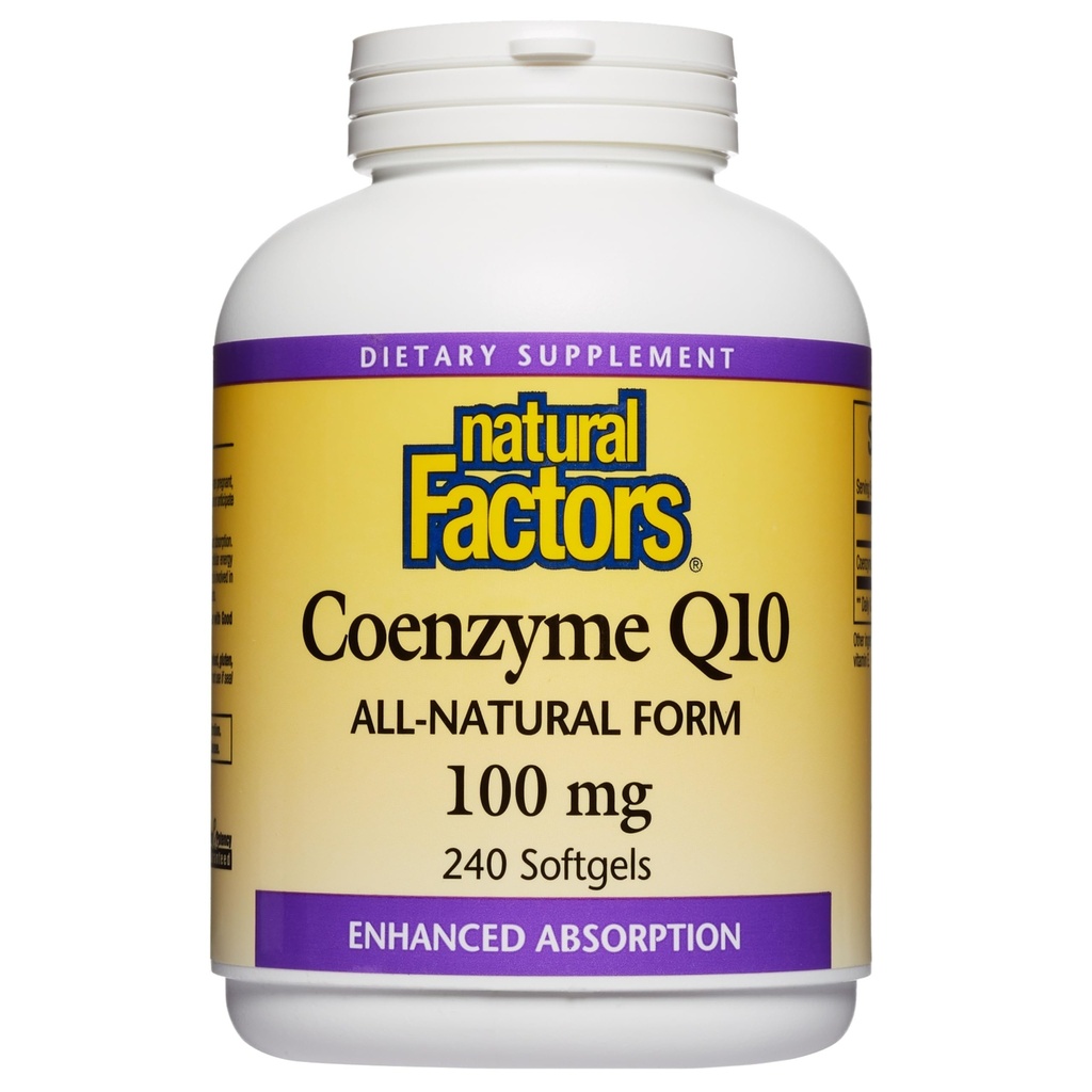 Luonnollinen tekijät Coenzyme Q10 - Antioksidantti Tuki täydentää Cellular Energy Production - Parempi imeytyminen Aids Terve sydän toiminta - 100 mg, 240 Softgels (240 Servings)