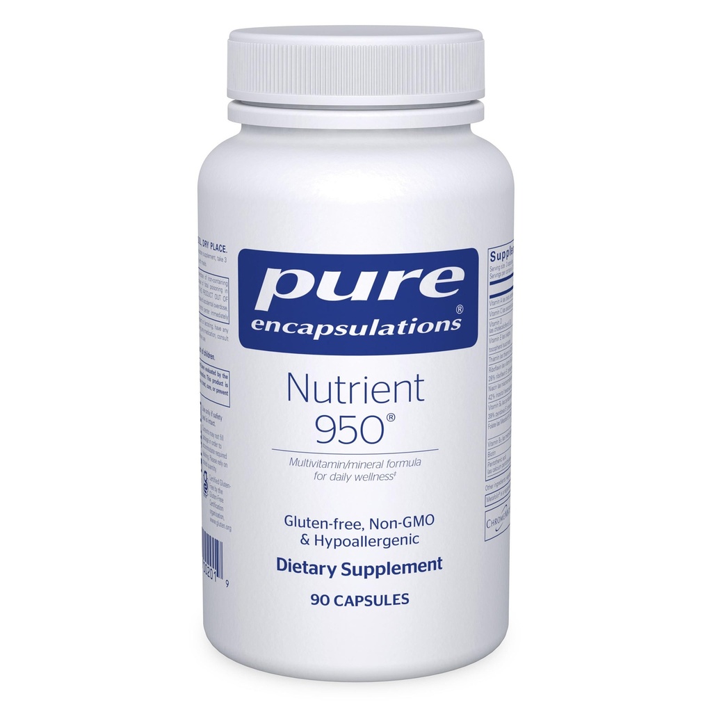 Puhdas Capsulations Ravintola 950 ... Multivitamiini Mineraali täydentää fysiologisia toimintoja ja terveellistä elämäntapaa*.