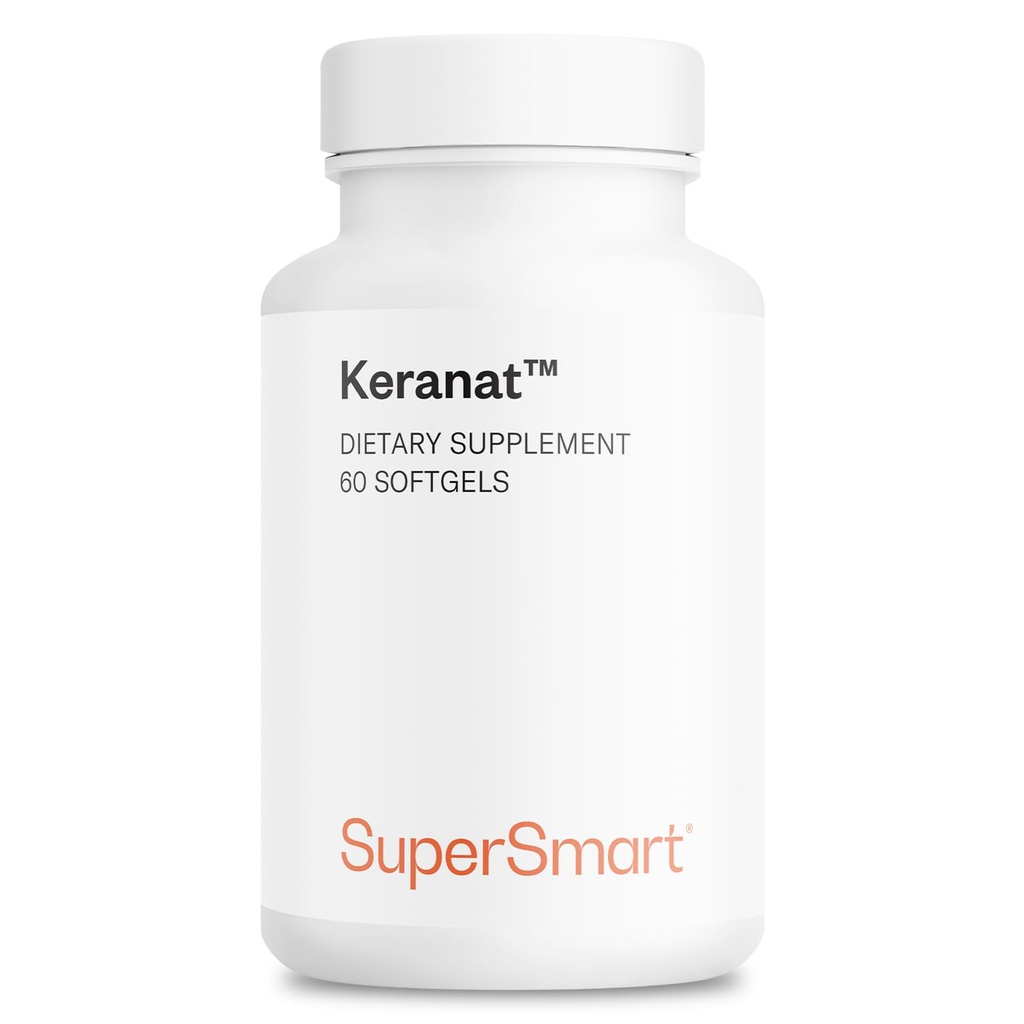 Supersmart - Keranat (Avancerad Formel med Biotin) - Hårtillskott för volym och tillväxt - Hårförlust Vitaminer | Non-GMO & Gluten Free - 60 Softgels
