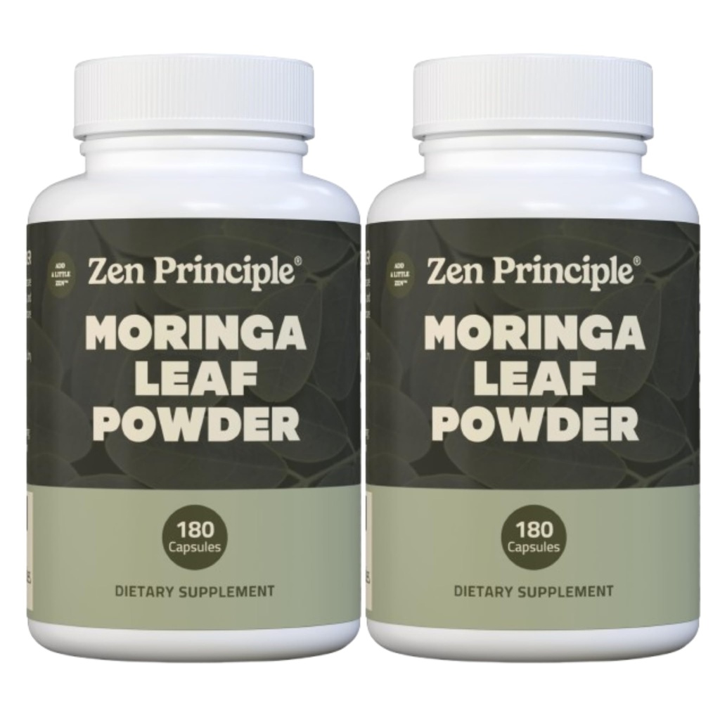 Zen Periaate Organic Moringa Oleifera. Ultrapremium. Tarjoaa kaikki Natural Energy Boost ja Multi-Vitamin. Raw Superfood, Vegan, Ei GMO ja Gluteeniton. 360 kapselia.