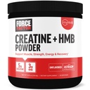 Force Factor Creatiini HMB Powder, 5g Creatiini Monohydraatti + 3g myHMB lihasten kasvuun, vahvuus, energia & Recovery, AstraGin parantaa imeytymistä, ei makua, 30 tarjoilua