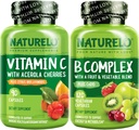 NATURALO C-vitamiinikapselit, 90 B-vitamiinikompleksi 120