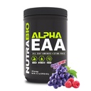 NutraBio Alpha EAA - All-Day Amino acids for Muscle Growth and Hydration - Essential amino acids with Nootropic & Adaptogens- Full Spectrum EAA BCAA Powder - 30 Servings - Rypälemarjamurska