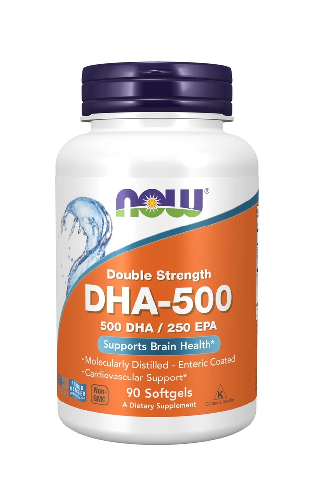 DHA-500, 90 Softgels by Now Foods (paketti 2)