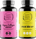 Happy Healthy Hippie Pick Me Up Natural Energy Pills och Vegan Collagen Builder