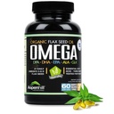 Pellavasiemenöljy - Omega 3 Super Blend DPA, EPA, DHA, ALA ja GLA kala-, borage- ja luomupellavasiemenöljy - yli 2400 Milligramma vahvuus - Gluteeniton - valmistettu Yhdysvalloissa - 60 SoftGels