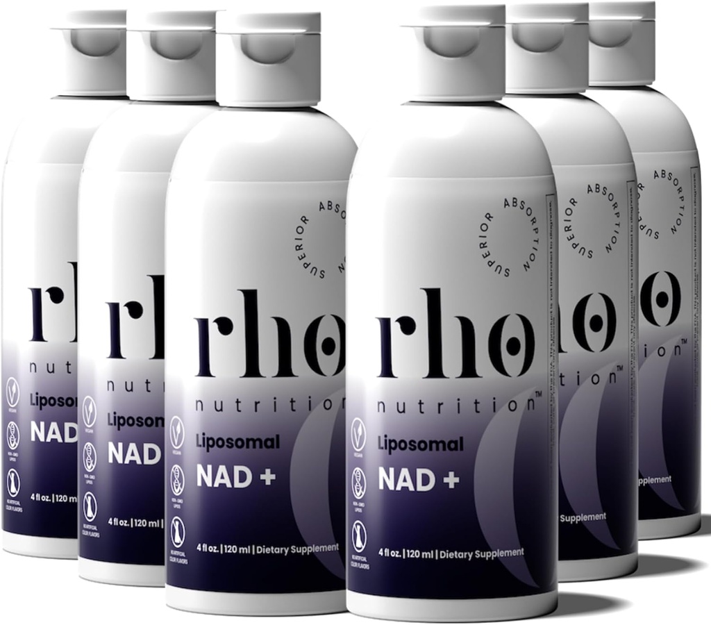 Rho Nutrition Liposomal NAD+  Auttaa tukemaan normaalia solujen terveyttä, tervettä ikääntymistä, energian aineenvaihduntaa ja elinvoimaa 6 pakkaus