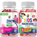 SUNNY SAM Zink Gummies för vuxna & Magnesium Gummies för barn & vuxna - 100mg - Calm Magnesium Chews
