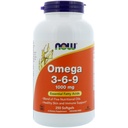 Nu livsmedel 2 Pack Omega 3-6-9, 1000 mg, 250 Softgels