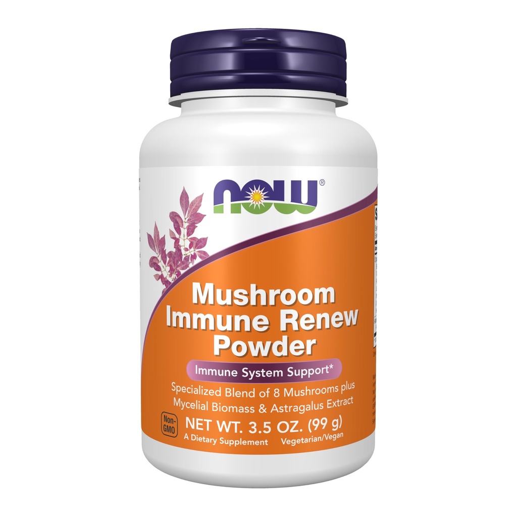 Nyt elintarvikkeiden lisäravinteet, Mushroom Immuuni renew kanssa Astragalus juuriuute, Immuno System Support*, 3,5-Ounce