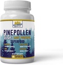 Daily Health Pine Pollen 600 mg Vegaani gluteeniton Ei GMO Natural Superfood Vitamiinit Mineraalit Ravintolisä 60 kapselia - 1 kuukausi Supply