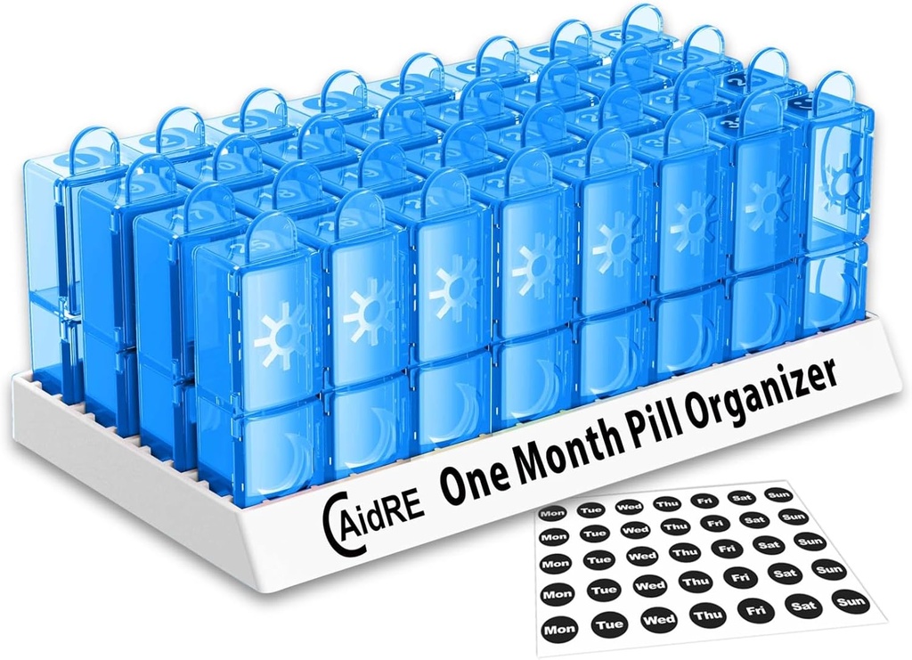 31 päivän pilleri Organizer AM/PM 