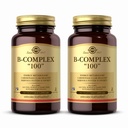 Solgar B-Complex 100" - 100 Vihanneskapselia, pakkaus 2 - Energiaaineenvaihdunta, Hermoston tuki - ei-GMO, Vegaani, Gluteenittomat - 200 Tarjoilut yhteensä