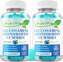 Glukosamiini Chondroitin Gummies, Extra Strength Joint Support Supplement MSM & Elderberry, Joint Support Supplement for Aikuinen, Miehet & Naiset, Mustikka maku, 120 Count